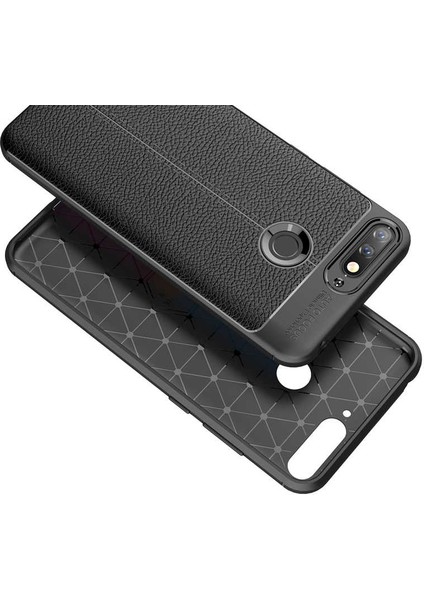 Huawei Y7 2018 Kılıf Deri Görünümlü Niss Silikon Kapak modelleri