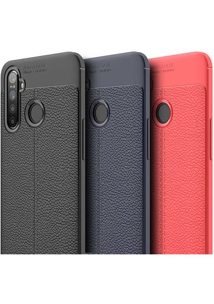Realme C3 Kılıf Deri Görünümlü Niss Silikon Kapak fiyatları