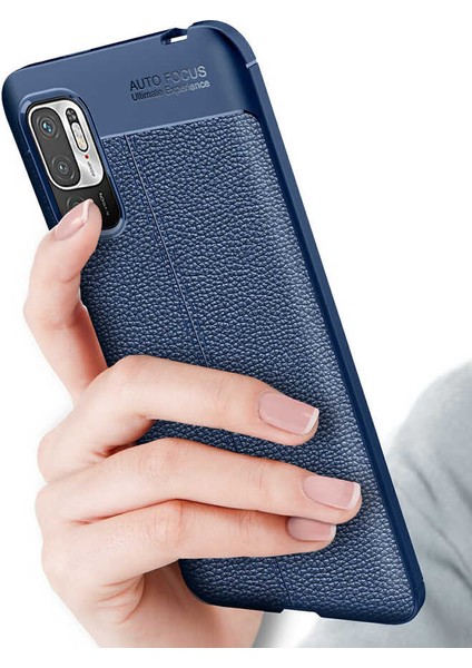 Xiaomi Redmi Note 10 5g Kılıf Deri Görünümlü Niss Silikon Kapak
