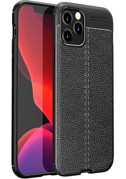 Apple iPhone 12 Pro Kılıf Deri Görünümlü Niss Silikon Kapak