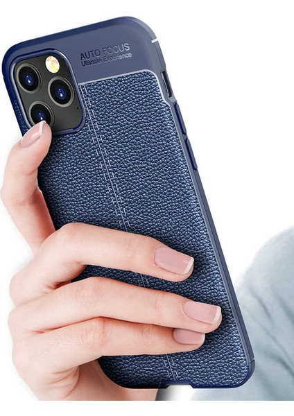 Apple iPhone 12 Pro Kılıf Deri Görünümlü Niss Silikon Kapak