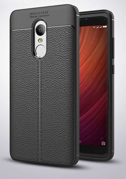 Xiaomi Redmi Note 4x Kılıf Deri Görünümlü Niss Silikon Kapak