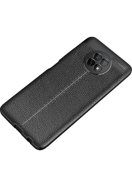Xiaomi Redmi Note 9 5g Kılıf Deri Görünümlü Niss Silikon Kapak