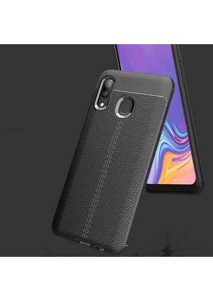 Galaxy A10S Kılıf Deri Görünümlü Niss Silikon Kapak