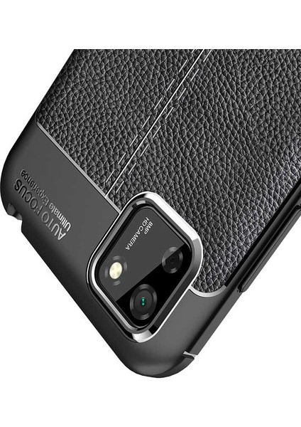 Huawei Y5P Kılıf Deri Görünümlü Niss Silikon Kapak