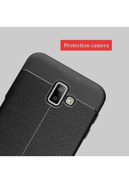 Galaxy J6 Plus Kılıf Deri Görünümlü Niss Silikon Kapak modelleri