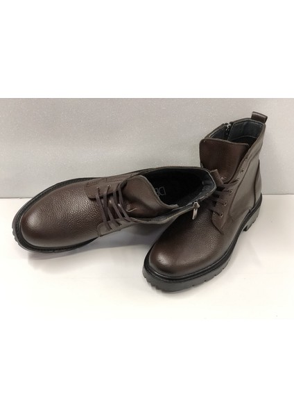 Deri Ortopedik Ipli Fermuarlı Kaymaz Taban Erkek Klasik Bot modelleri