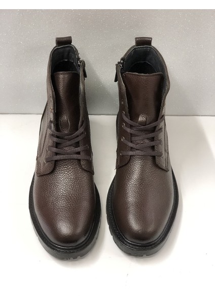Deri Ortopedik Ipli Fermuarlı Kaymaz Taban Erkek Klasik Bot fırsatları