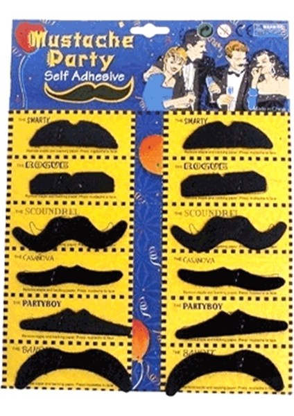 Bıyık,takma Bıyık,takma Bıyık Seti 12 Adet modelleri