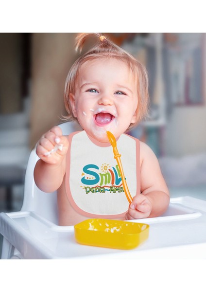 Kids Kişiye Özel Pembe Bebek Mama Önlüğü - Model 140 fiyatları