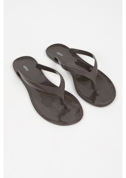 Desta Kahverengi Parmak Arası Jel Yazlık - Günlük Terlik