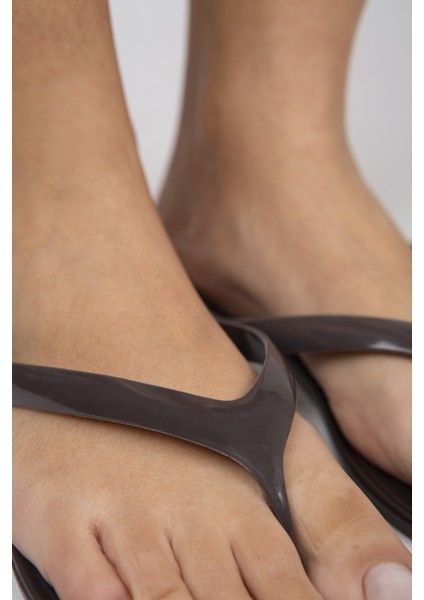 Desta Kahverengi Parmak Arası Jel Yazlık - Günlük Terlik indirimleri