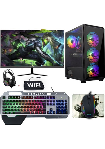 TX1888 Intel Core I7 860 8gb Ram 256GB SSD 500GB HDD 4gb GT730 23.6'' Curved Freedos Masaüstü Oyun Bilgisayarı