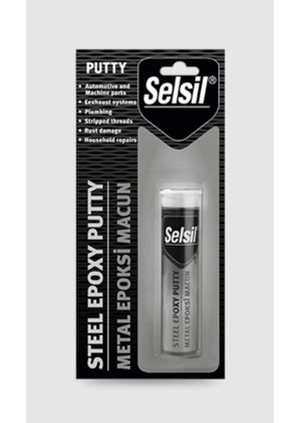 Selsil Metal Putty Epoksi Macun Yapıştırıcı 57 gr