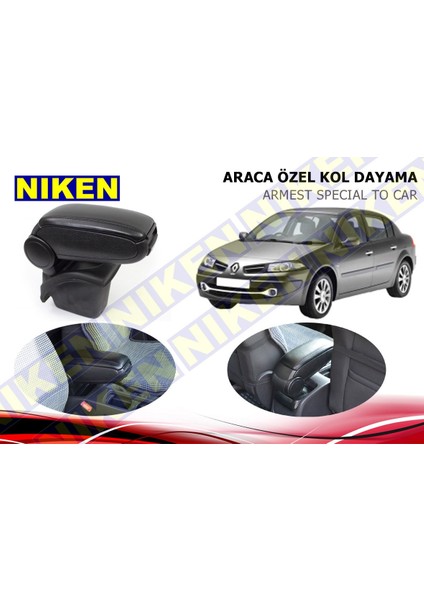 Renault Megane 2 Kol Dayama Kolçak Vidasız Konsol Niken