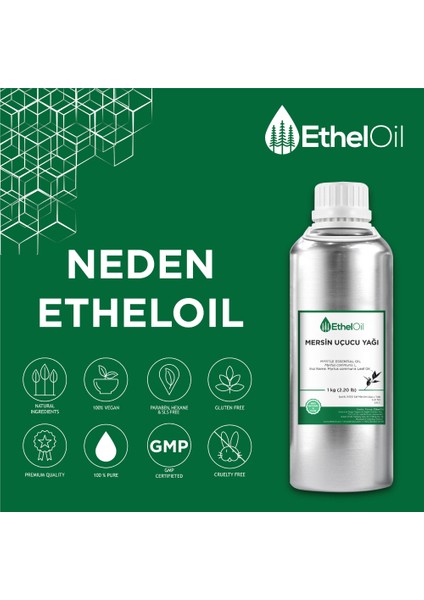 Mersin Uçucu Yağı - Etheloil - 1 kg - ve Uçucu Yağ - Üretici Firma, , Toptan Satış - Myrtle Essential Oil - Myrtus Communisl indirimleri