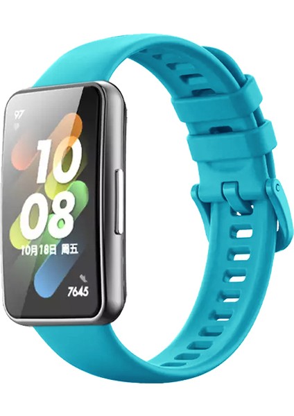 Huawei Band 7 Uyumlu Renkli Şık Tasarım Jel Silikon Kordon