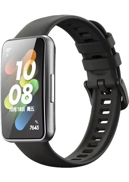 Huawei Band 7 Uyumlu Renkli Şık Tasarım Jel Silikon Kordon