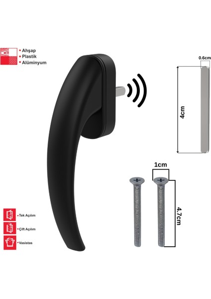 Pencere Kolu Ege Akustik Mat Siyah Penpazarı fiyatları