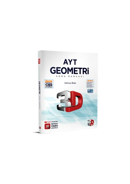 3D Yayınları AYT 2023 Geometrı Soru Bankası