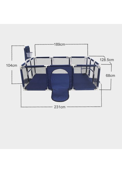 Blue Global Çocuklar için Ev Oyun Parkı - Mavi (Yurt Dışından)