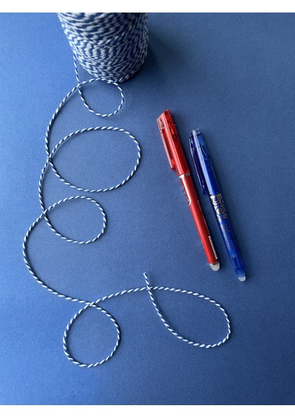 2 Adet Kırmızı Mavi Silinebilir ve Isıyla Uçan Jel Tükenmez Kalem