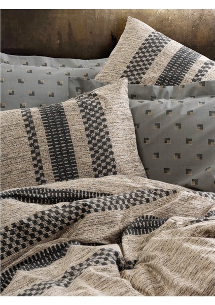 Toprak Çift Kişilik Nevresim Takımı Arlo Kahve modelleri