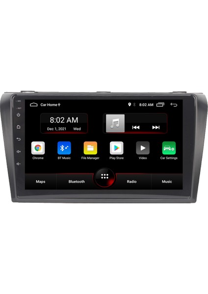 Mazda 3 Android 11 Carplay Multimedya Ekran Teyp 2GB+16GB
