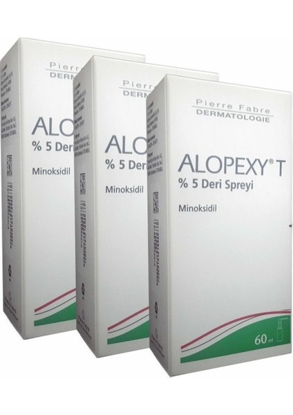 Alopexy T %5 Deri Spreyi 60 ml 3 Lü Paket