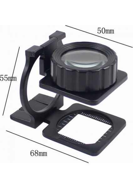 Tekstilciler Için Kumaş Kontrolü Büyüteçkatlanan Metal 15X Büyütme fiyatları