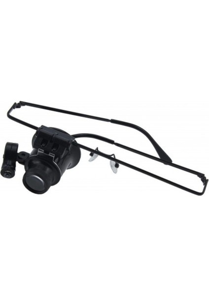 Gözlük Model 20X16MM Optik Lens LED Işık Büyüteç