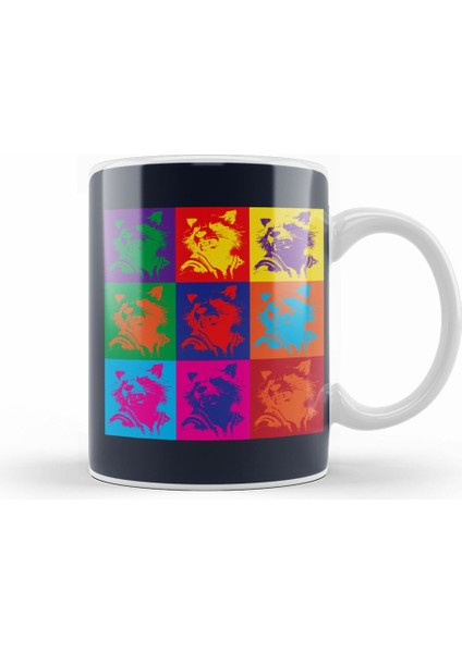 Rocket Guardians Of The Galaxy Andy Warhol Style Kupa Bardak Porselen