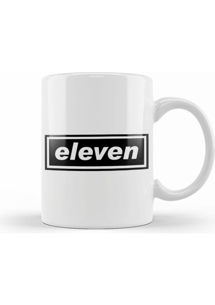 Stranger Things Eleven Oasis Logo Kupa Bardak Porselen
