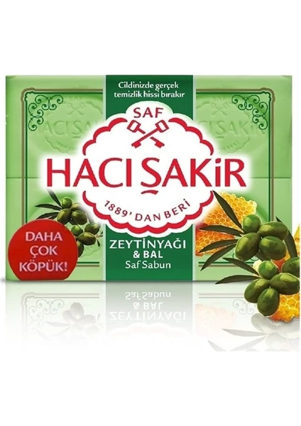 Hacı Şakir Sabun Zeytin Yağlı Ballı 600 Gr (2 Adet)