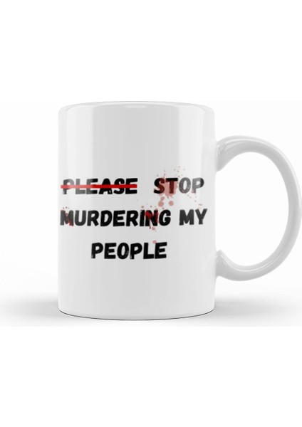 Please Stop Murderıng My People Ma’khia Bryant Kupa Bardak Porselen