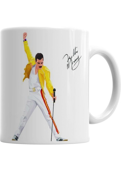 Queen Freddie Mercury Kupa Bardak Porselen