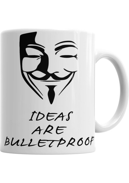 V For Vendetta Kupa Bardak Porselen