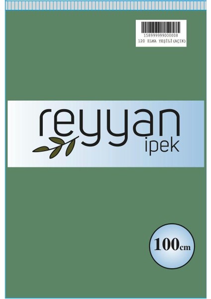 Düz Renk Poşetli Yazma-Elma Yeşili Açık
