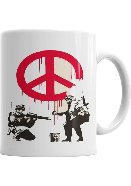 Peace Soldiers Kupa Bardak Porselen