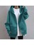 Özel Tasarim Kapüşonlu Tam Fermuarli Pamuk Süper Oversize Kalin Kişlik Kadin Sweatshirt 1