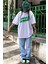 Beyaz Baskılı Oversize Tişört Mg1489 5