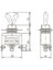 Toggle Anahtar Switch 2p 6A 250 Vac Ø12MM 2