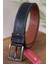 4.5 cm Siyah Dikişli Suni Spor Kemer 1