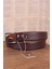 3.5 cm Kahve Desenli Deri Kemer 2