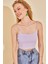 Lila Askılı Kaşkorse Bluz 1KXK2-44682-26 5