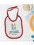 Kids Kişiye Özel Baba Tasarımlı Kırmızı Bebek Mama Önlüğü-2 1