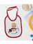 Kids Kişiye Özel Little Boss Tasarımlı Kırmızı Bebek Mama Önlüğü-1 1