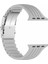 Apple Watch Seri 2/3/4/5/6/7/8/se 38MM 40MM 41MM Uyumlu Metal Klipsli Çizgili Jel Silikon Kordon 2