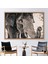 1 Parça Naturel Çerçeveli Kanvas Tablo, Fil Fotoğraf Baskısı, Fil Fotoğraf Kanvas Poster, 1
