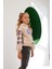 Kız Çocuk Let's Your Dreams Kolu Kürklü Ekose Sweatshirt 3